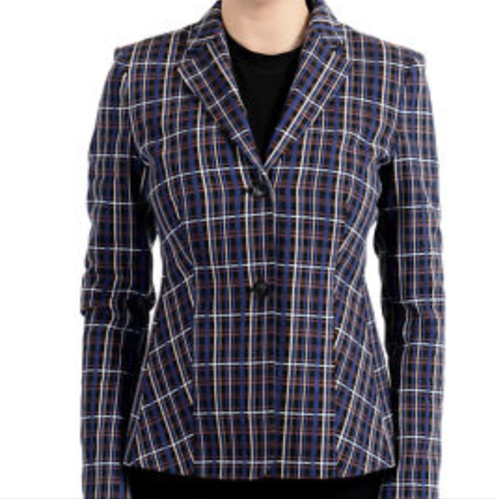 Hugo Boss Jitania Plaid Blazer